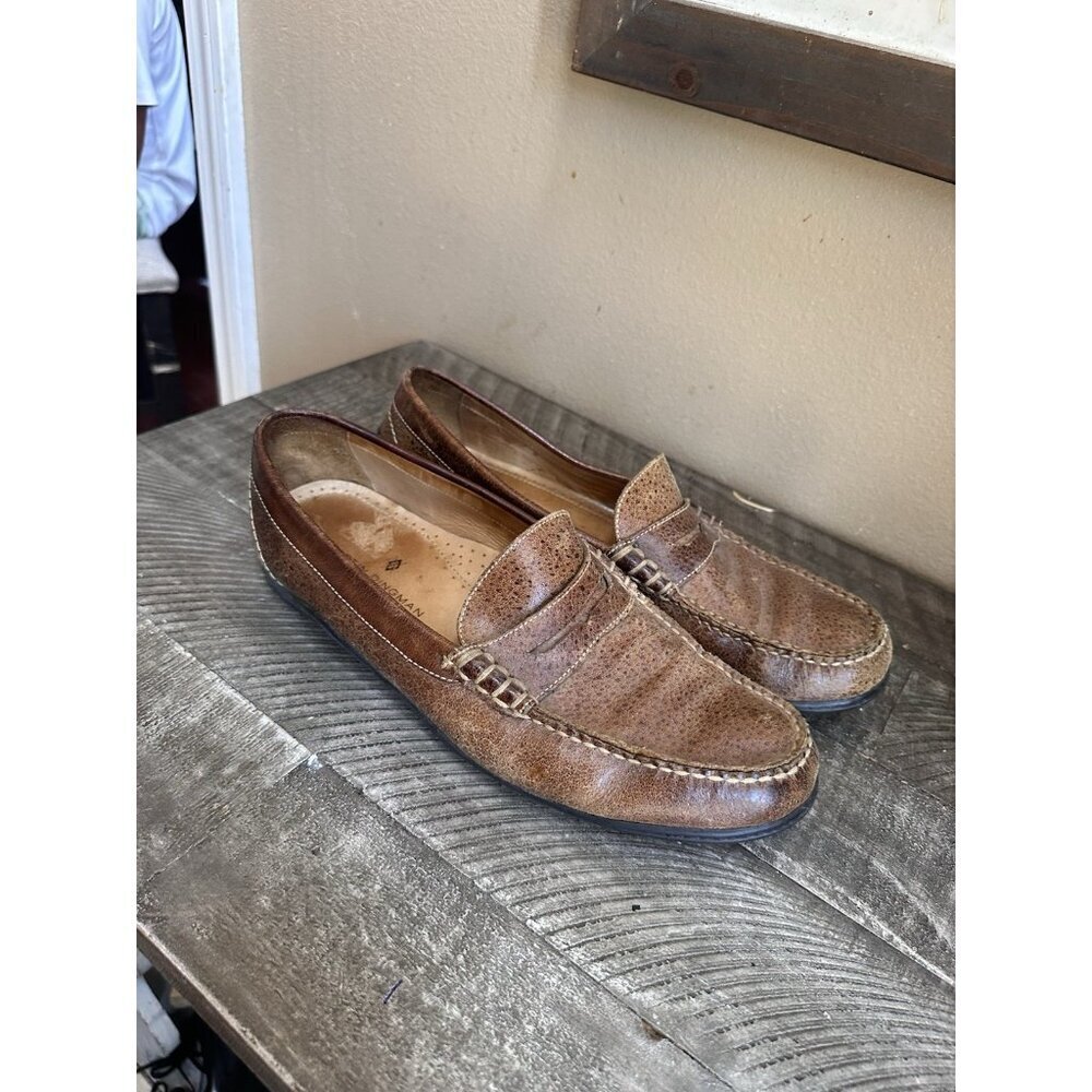 Martin Dingman Bill Brown Water Buffalo Leather Penny Loafer, Men Size 11 M - Picture 5 of 6